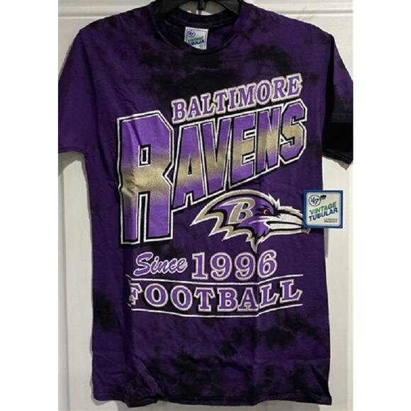 NFL Baltimore Ravens Tie Dye T Shirt XL Blue Vintage Men's Tee Big New Tall - Picture 2 of 3